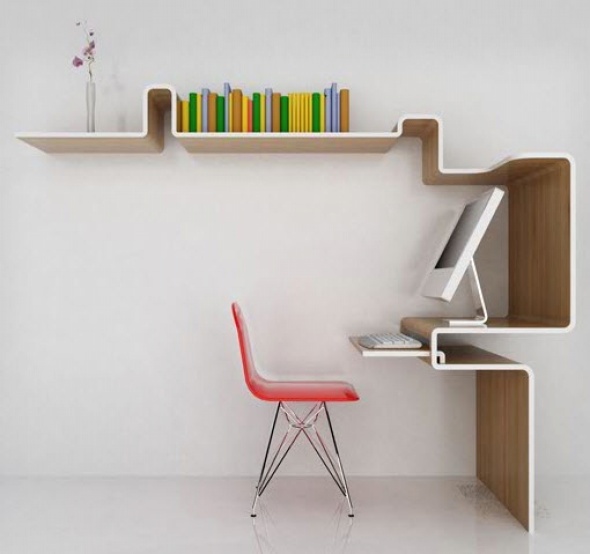 Modernos escritorios minimalistas para espacios reducidos
