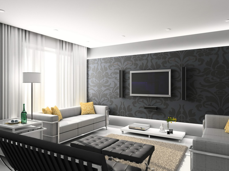 Moderno apartamento loft con diseños en contraste claroscuro