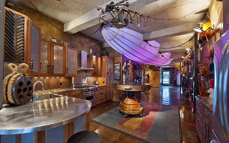 Sorprendente decoración Steampunk en un apartamente de NYC