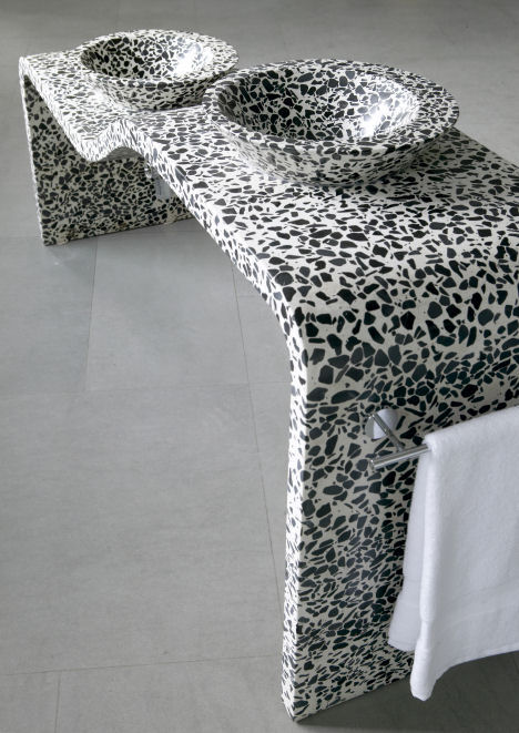 Moderna colección de accesorios para baños - Terrazzo Concrete