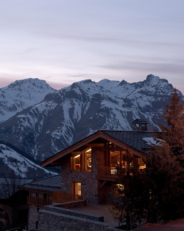 Decoración de un Chalet Ultra-Moderna: Increíble Refugio en la montaña