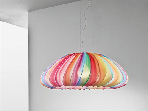 Coloridas lámparas de techo hechas de tela - Axo Light
